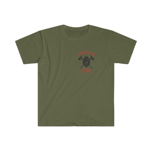 Firefighter Lifesaver Side Print T-Shirt